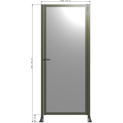 G6-2400-1000-0150-EYPTA GUARDING PANEL 2400MM TALL X 1000MM WIDE 1/4'' POLYCARBONATE