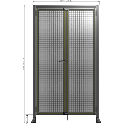 J1-2135-1200-0150-TYMTK GUARDING PANEL 2135MM TALL X 1200MM WIDE 1" MESH