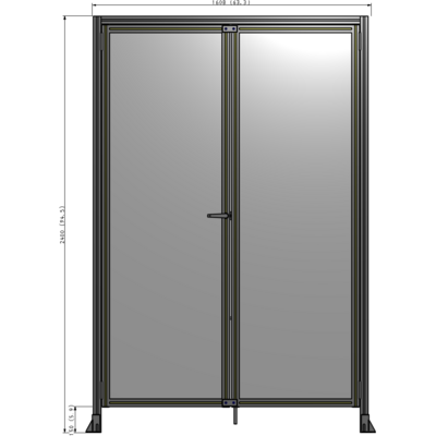 J1-2400-1600-0150-TYPTK GUARDING PANEL 2400MM TALL X 1600MM WIDE 1/4'' POLYCARBONATE