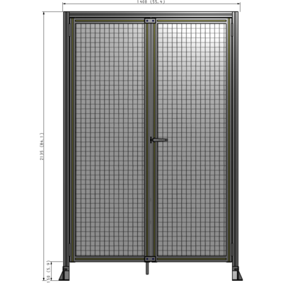 J3-2135-1400-0150-UYMTA GUARDING PANEL 2135MM TALL X 1400MM WIDE 1" MESH