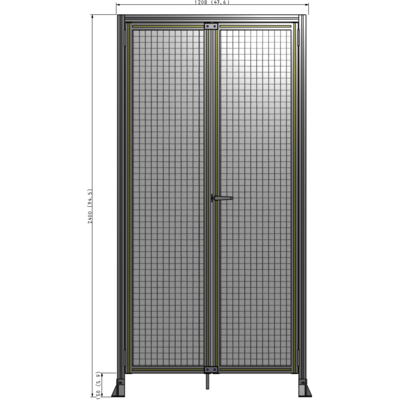 J3-2400-1200-0150-UYMTK GUARDING PANEL 2400MM TALL X 1200MM WIDE 1" MESH