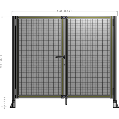 J4-1400-1600-0150-TYMTK GUARDING PANEL 1400MM TALL X 1600MM WIDE 1" MESH