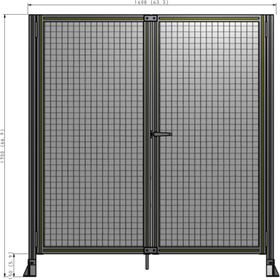 J4-1700-1600-0150-UYMTK GUARDING PANEL 1700MM TALL X 1600MM WIDE 1" MESH