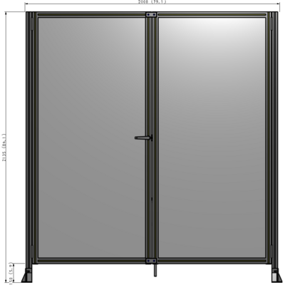 J4-2135-2000-0150-TYPTK GUARDING PANEL 2135MM TALL X 2000MM WIDE 1/4'' POLYCARBONATE