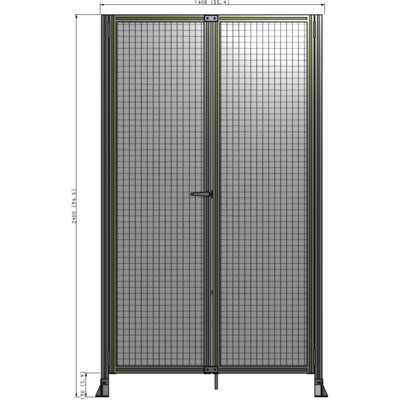 J4-2400-1400-0150-TYMTK GUARDING PANEL 2400MM TALL X 1400MM WIDE 1" MESH