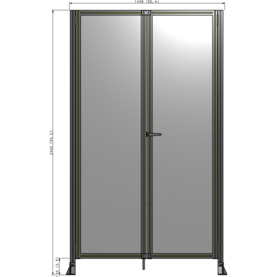 J4-2400-1400-0150-UYPTA GUARDING PANEL 2400MM TALL X 1400MM WIDE 1/4'' POLYCARBONATE