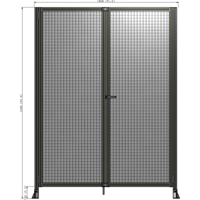 J4-2400-1800-0150-UYMTK GUARDING PANEL 2400MM TALL X 1800MM WIDE 1" MESH