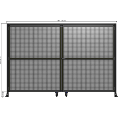 J5-2135-3200-0150-UYMTA GUARDING PANEL 2135MM TALL X 3200MM WIDE 1" MESH