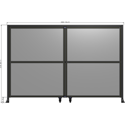 J5-2135-3200-0150-UYPTK GUARDING PANEL 2135MM TALL X 3200MM WIDE 1/4'' POLYCARBONATE