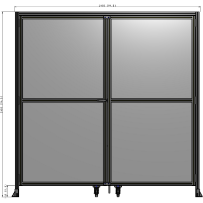 J5-2400-2400-0150-TYPTA GUARDING PANEL 2400MM TALL X 2400MM WIDE 1/4'' POLYCARBONATE