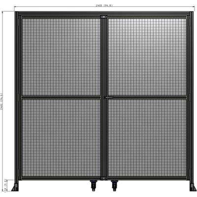 J5-2400-2400-0150-UYMTK GUARDING PANEL 2400MM TALL X 2400MM WIDE 1" MESH