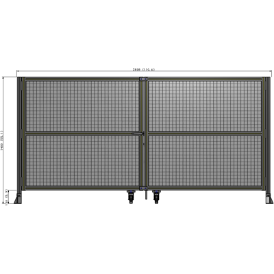 J8-1400-2800-0150-TYMTK GUARDING PANEL 1400MM TALL X 2800MM WIDE 1" MESH