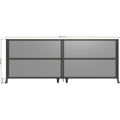 J8-1400-3600-0150-TYPTK GUARDING PANEL 1400MM TALL X 3600MM WIDE 1/4'' POLYCARBONATE