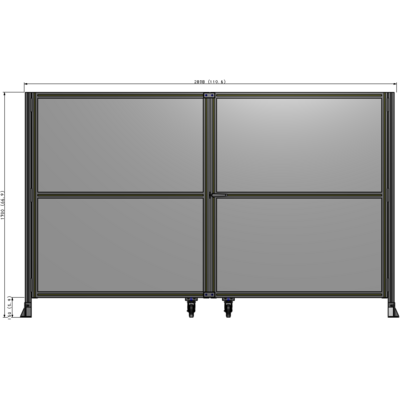 J8-1700-2800-0150-UYPTA GUARDING PANEL 1700MM TALL X 2800MM WIDE 1/4'' POLYCARBONATE