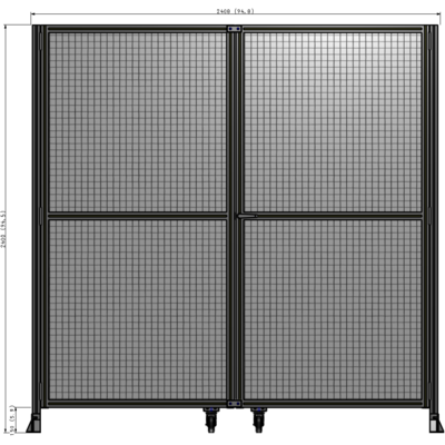 J8-2400-2400-0150-UYMTK GUARDING PANEL 2400MM TALL X 2400MM WIDE 1" MESH