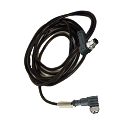 REER MALE-FEMALE EXTENSION CABLE, 1M, 2M12 8-POLE ANGLED (90°) CONNECTORS(MRFID EC L4 1)